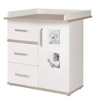 WICKELKOMMODE Moritz - Weiß, Holzwerkstoff/Metall (94/101.5/78cm) - Roba
