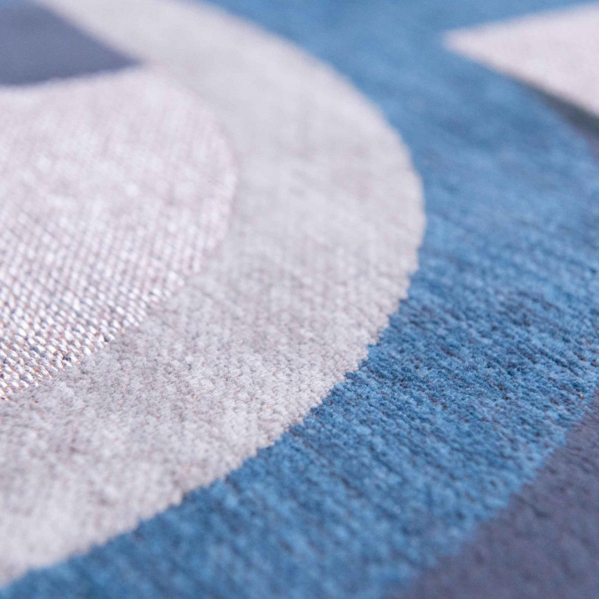 TEPPICH Camel Blue Nuance Module 240/240 cm - Blau, Kunststoff/Textil (240/240cm) - Louis De Poortere