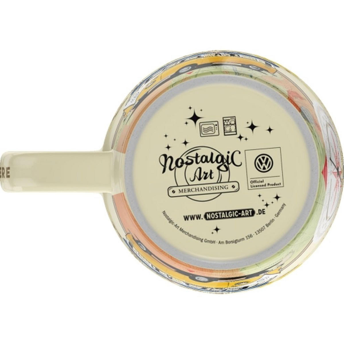 KAFFEETASSE 330 ml Volkswagen VW Bulli Let's Get Away - Multicolor, Keramik (0.33L) - Nostalgic-Art