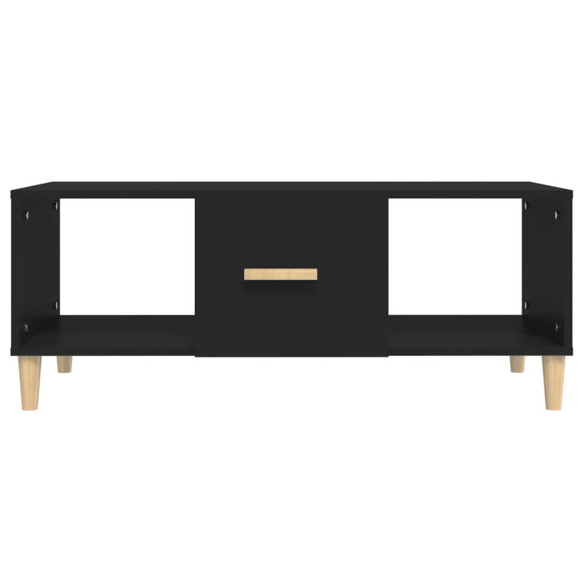 COUCHTISCH Schwarz 102x50x40 cm Holzwerkstoff - Schwarz, Holzwerkstoff (102/50/40cm) - furnicato