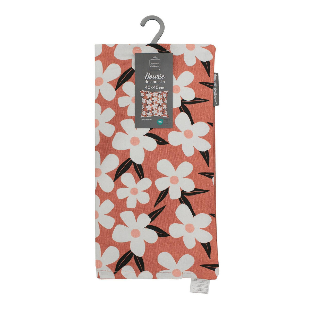 KISSENHÜLLE Darcy 40/40 cm - Terracotta, Naturmaterialen (40/40cm) - Douceur d´intérieur