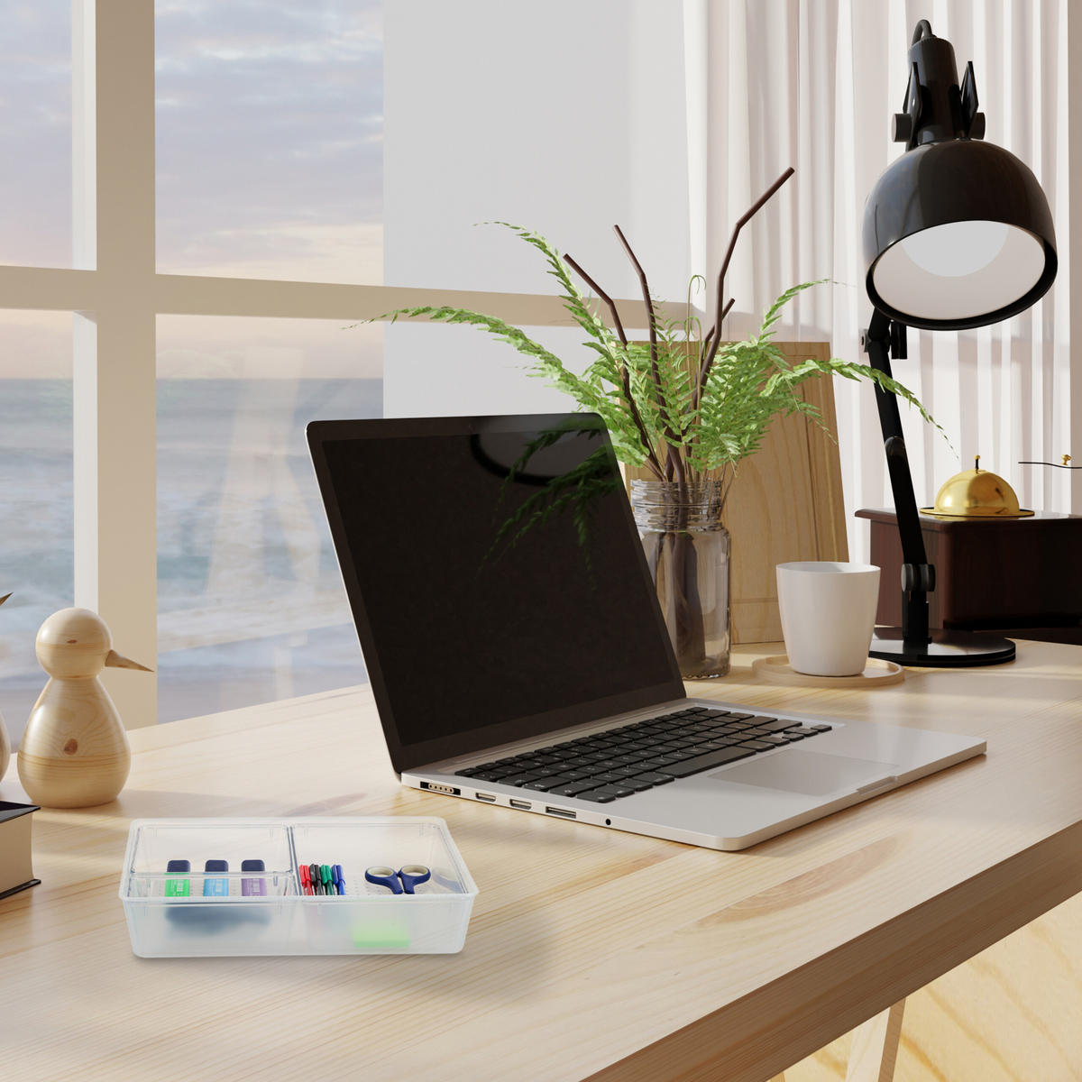 AUFBEWAHRUNGSBOX - Transparent, Kunststoff (32/7/24.5cm) - Relaxdays