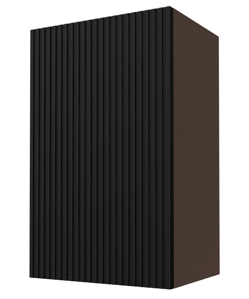 Feldmann-Wohnen Hängeschrank Schwarz, Dunkelgrau 45x72x32.5 cm