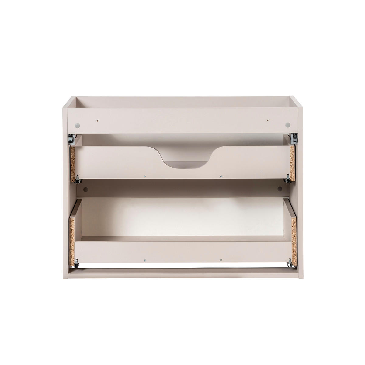 WASCHTISCHUNTERSCHRANK Riva Kaschmir und Holz - Beige, Holzwerkstoff (40/59/100.4cm) - Petits-meubles