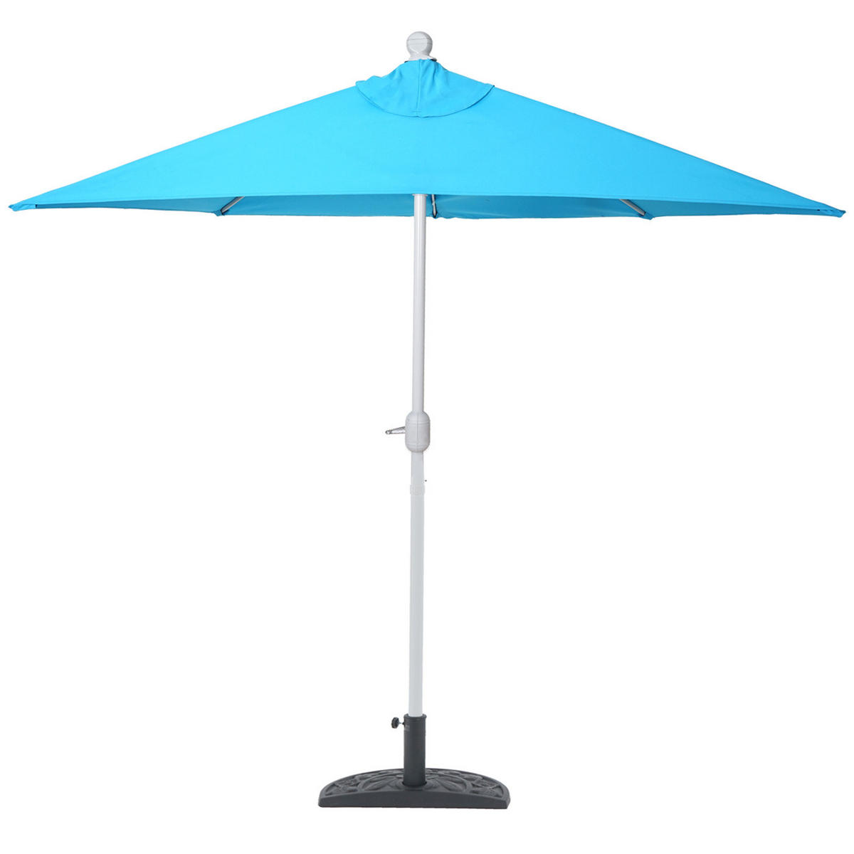 SONNENSCHIRM I HALBRUND UV 50+ Türkis - Türkis, Textil (260/135cm) - MCW