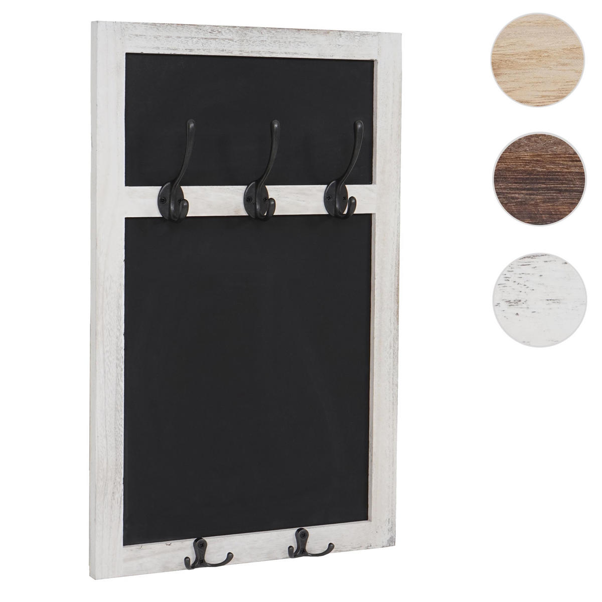 WANDGARDEROBE MIT KREIDETAFEL Weiß - Weiß, Holz (34/55/7cm) - MCW