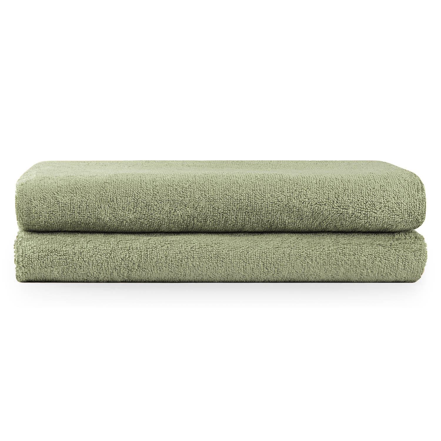 BADETUCH 2er-Set, 2x Badetuch 70/140 cm, Hellgrün - Hellgrün, Textil (70/140cm) - Blumtal