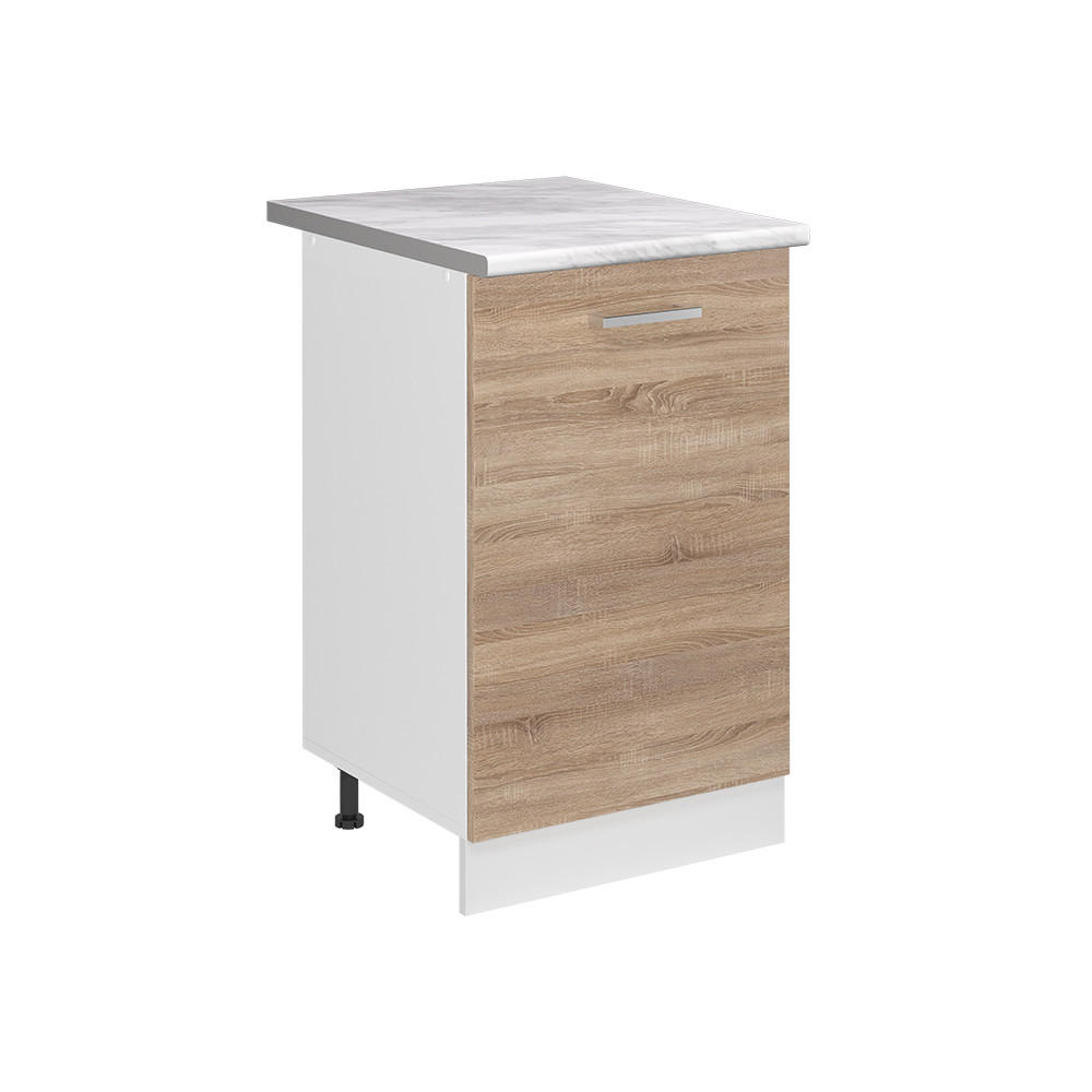Vicco Küchenunterschrank Sonoma Eiche, Weiß 50x81.6x60 cm