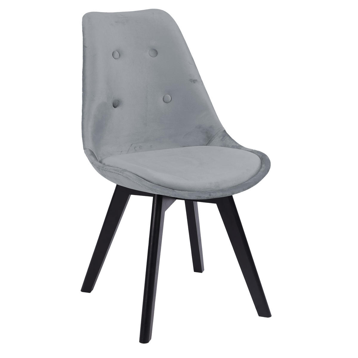 STÜHLE Nora Grau 4er-Set - Grau, Textil (49/81/52cm) - Happy Garden