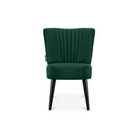 COCKTAILSESSEL DUCO auf hohen Beinen, Dunkelgrün/Schwarz - Dunkelgrün/Schwarz, Holz/Textil (63/89/65cm) - KONSIMO®
