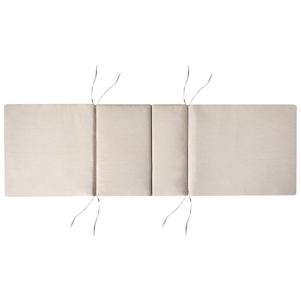 Liegenauflage Hellbeige 58/189 cm Toscana/Java/Amantea Premium - Beige, Textil (189/5/58cm) - Beliani