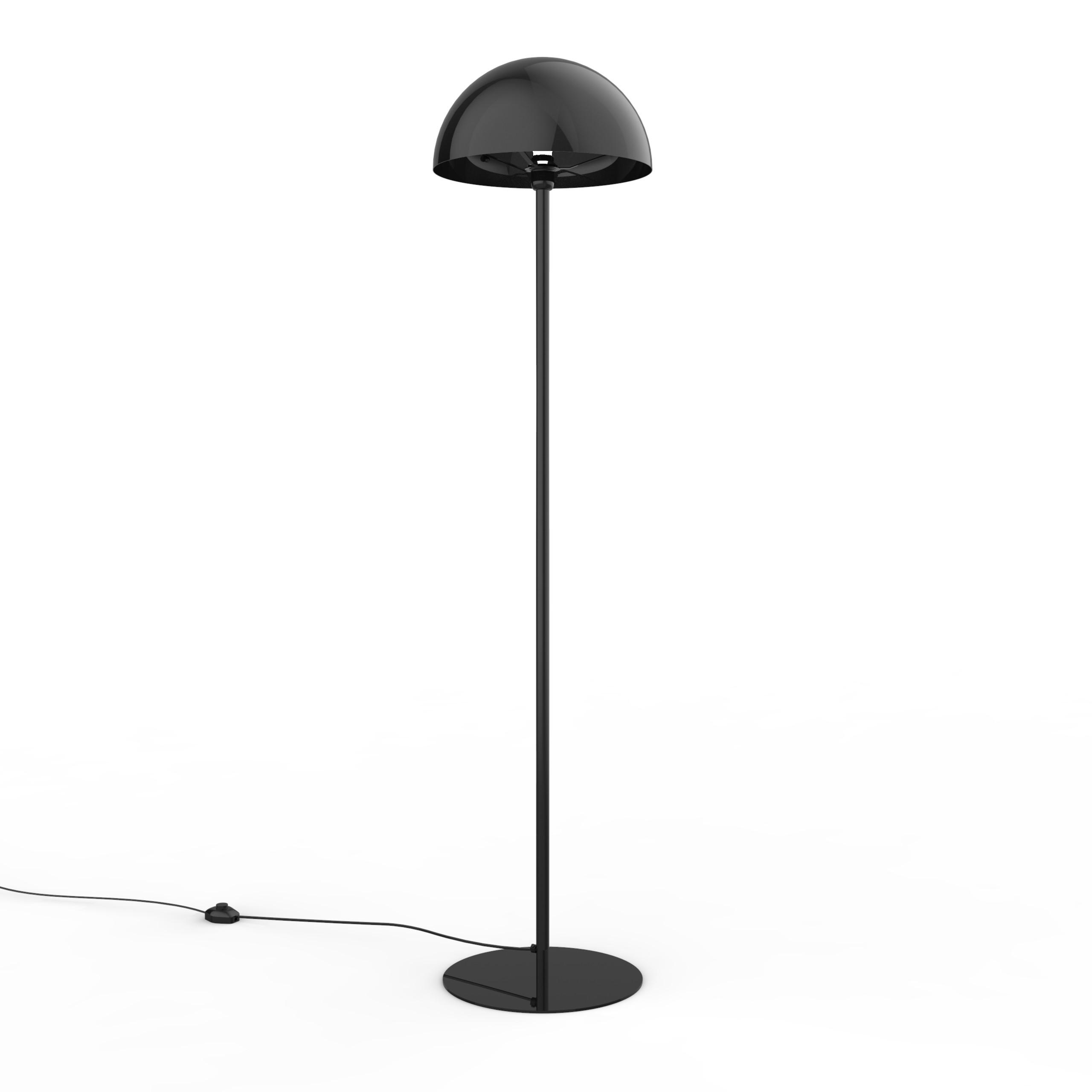 STEHLEUCHTE - Schwarz, Metall (40/40/165cm) - Lumicom