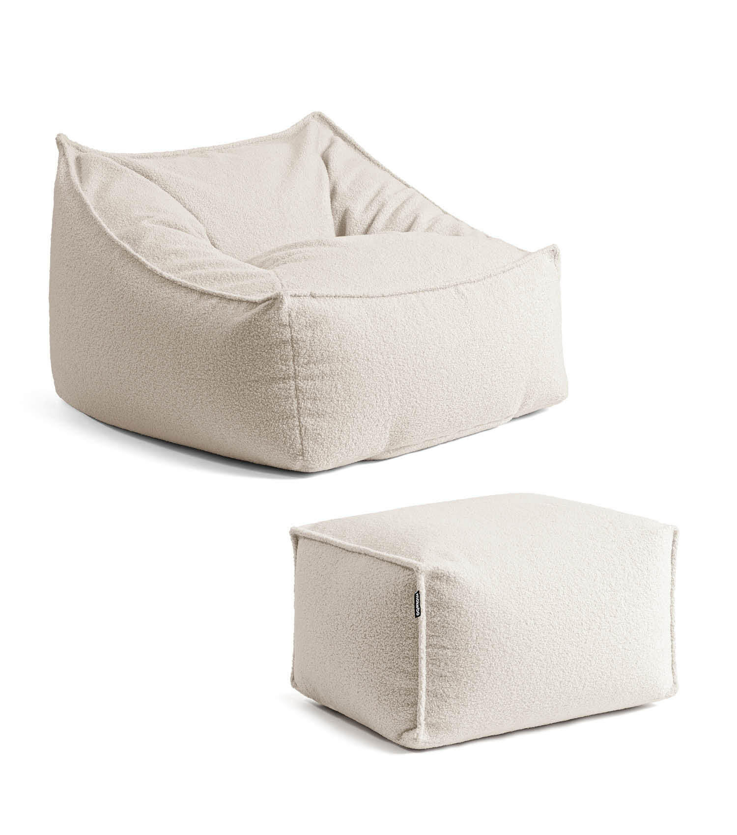 Mokebo Sitzsack Beige 80x60x85 cm