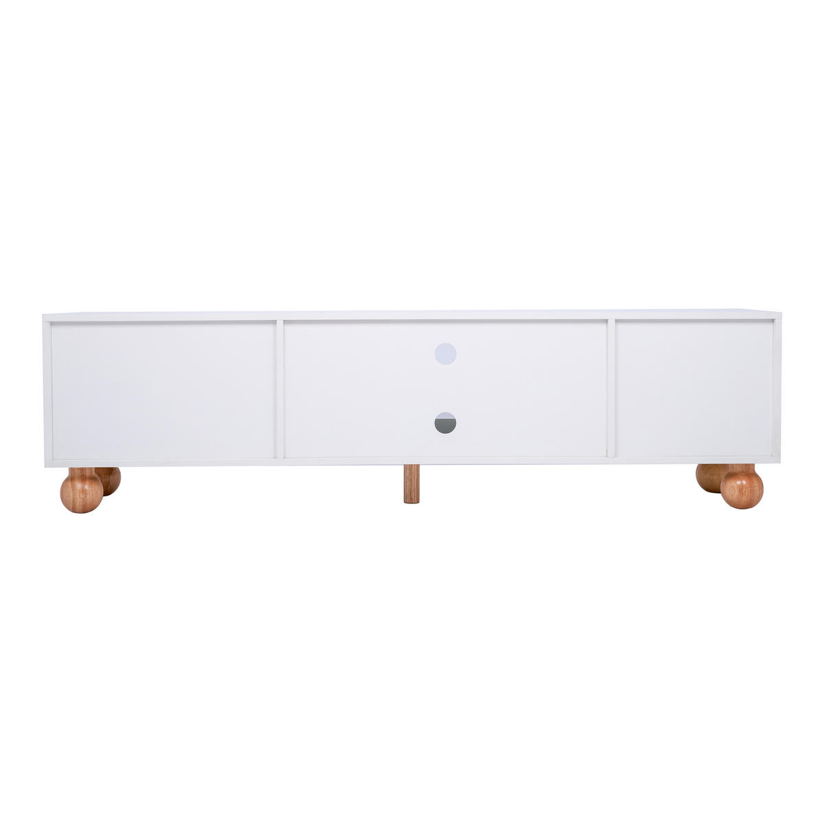 TV-SCHRANK in Weiß mit Glasschiebetür 170/37/47 cm - Weiß, Holzwerkstoff (170/37/47cm) - Redom