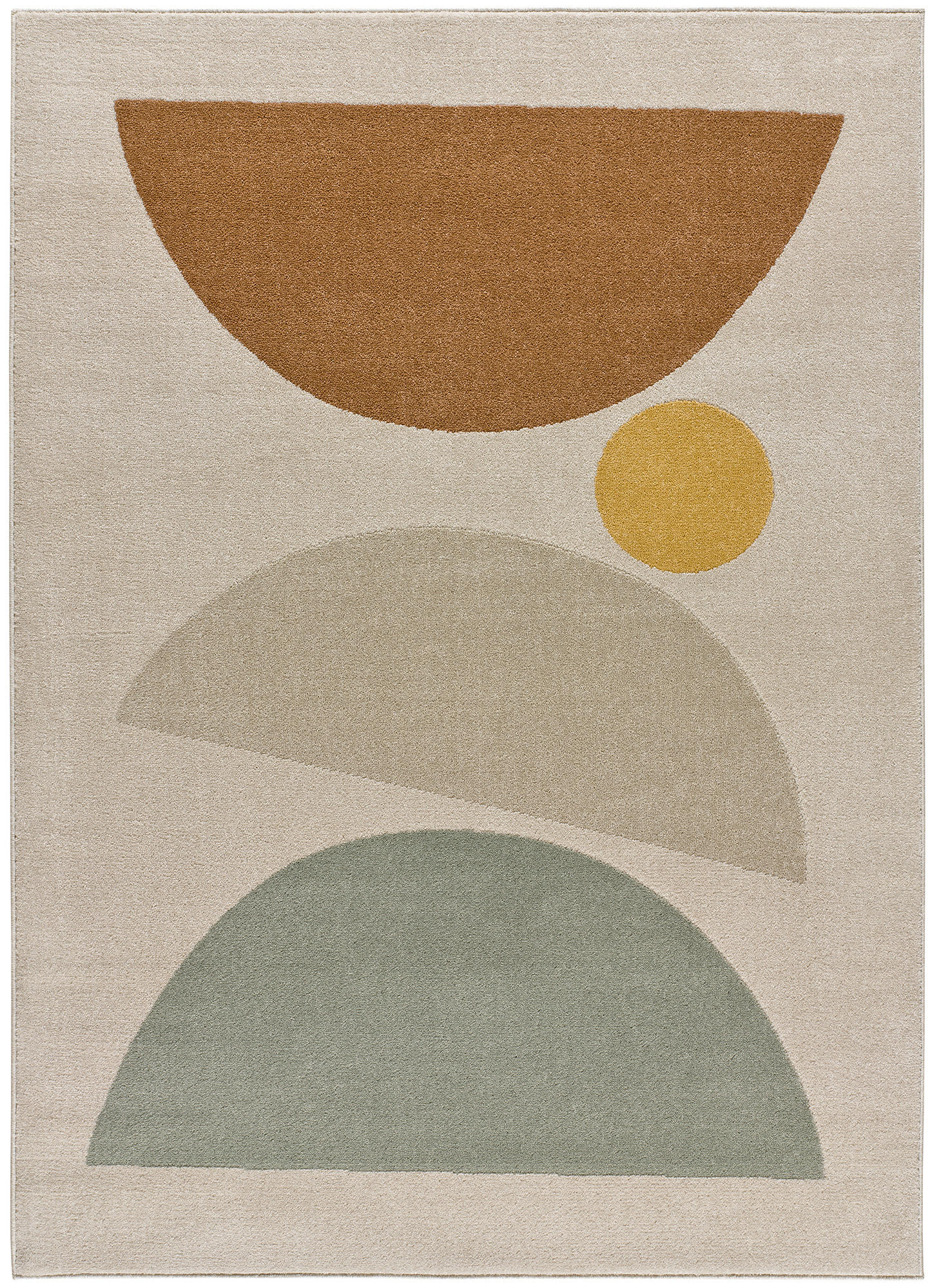 Atticgo Webteppich Mehrfarbig, Beige 120x170 cm