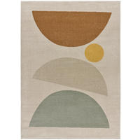 WEBTEPPICH im skandinavischen Stil Beige Domus 120/170 cm - Beige/Multicolor, Naturmaterialien/Textil (120/170cm) - Atticgo