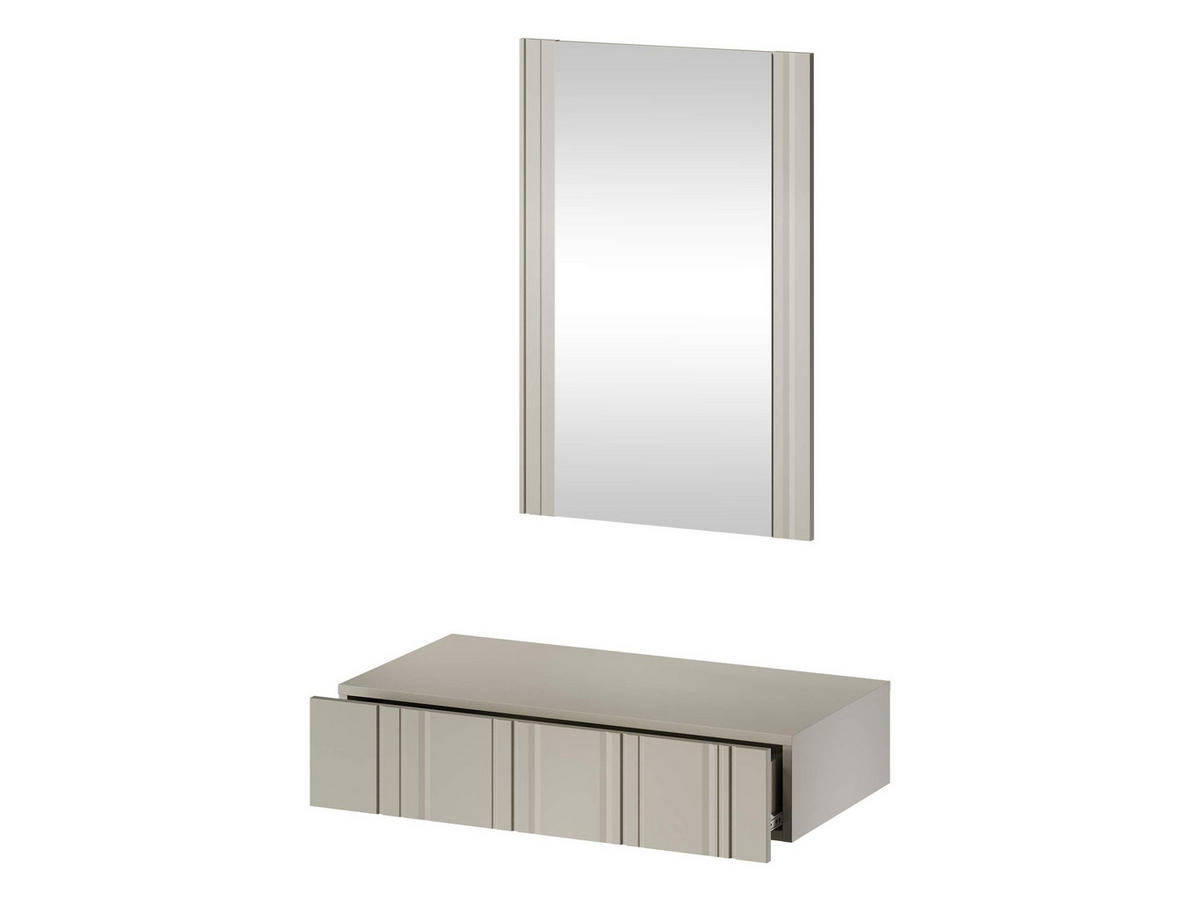 SCHMINKTISCH Isla - Schwarz, Holzwerkstoff (80/17/42cm) - MIRJAN24