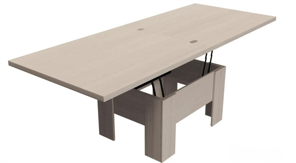 ESSTISCH ROKAR Ausziehbar 100 - 200 / 80 x 78 cm - Eichefarben/Eiche San Remo, Holz (100/80/78cm) - MASSENO