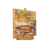 ÖLGEMÄLDE 80/80 cm - Braun, Holz/Textil (80/80cm) - KUNSTLOFT