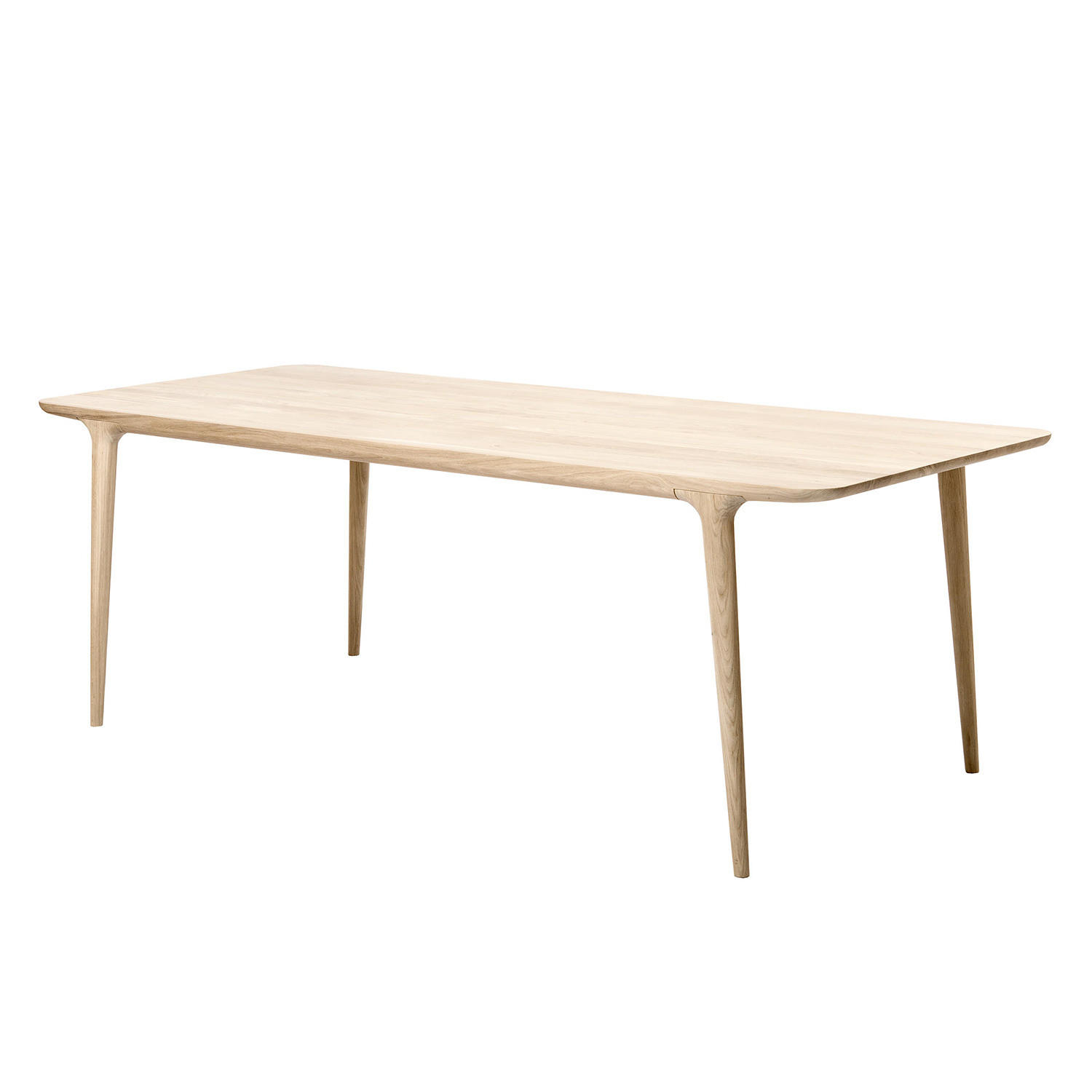 ESSTISCH - Eiche massiv - Eichefarben, Holz (90/180/75cm) - home24