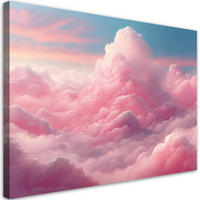 WANDBILD rosa wolken - Pink, Textil (60/40cm) - Feeby