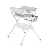 BABYWANNE Wickeltisch Como 2 in 1 grau faltbar, Wickelauflage, Zubehörfach - Grau, Kunststoff (85/72cm) - Cangaroo