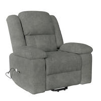 MASSAGESESSEL elektrisch Heizfunktion verstellbar grau - Grau, Holz (102/106/93cm) - LEBENLANG