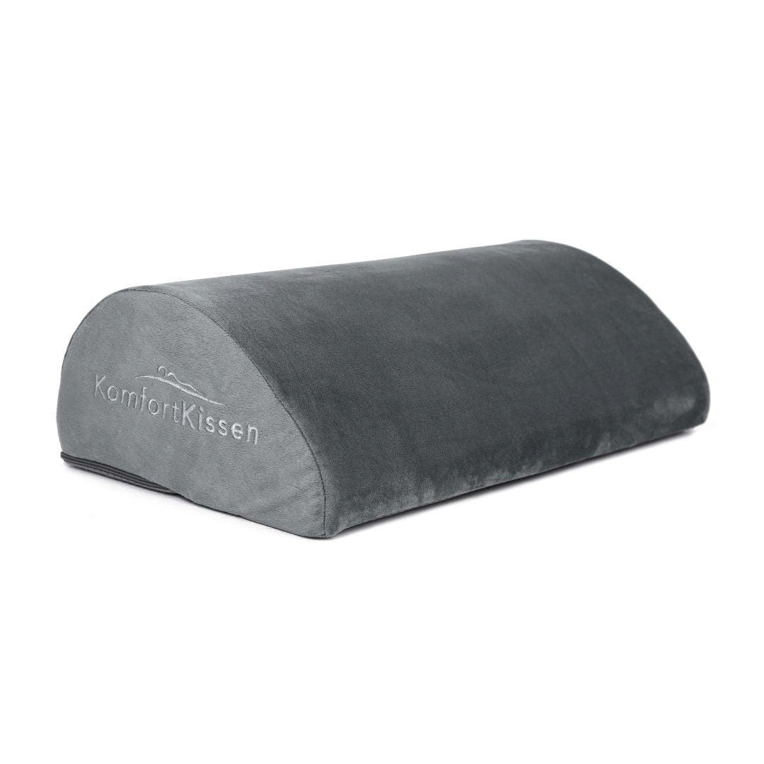 LENDENKISSEN in D-Form - Grau, Textil (43/25cm) - KomfortKissen