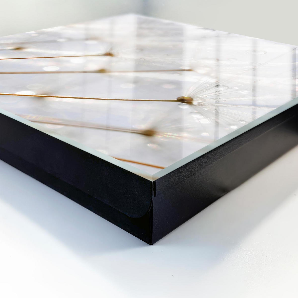 SCHLÜSSELBOX Schwarz 30x30 cm- Türöffnung nach rechts - Die Leichtigkeit der Natur - Weiß, Metall (30/30/5cm) - TULUP