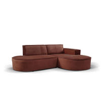 ECKSOFA L-förmiges Modena Soft Kupfer Rechts - Kupferfarben, Holz (236/165cm) - Kaiser Möbel