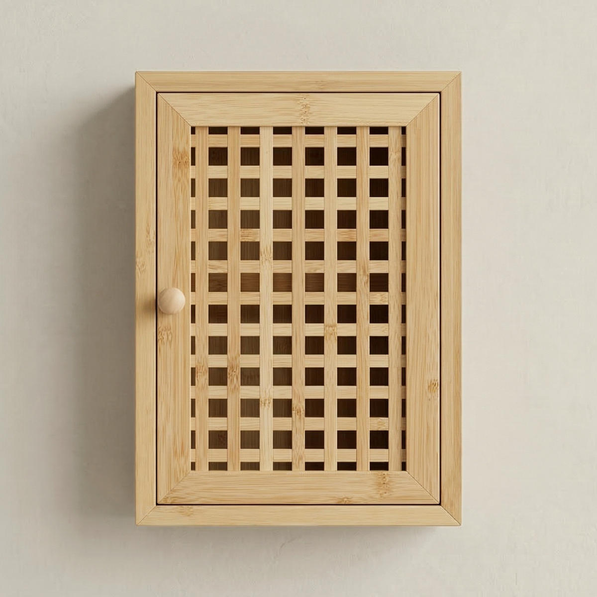 SCHLÜSSELSCHRANK Kizu Bambus 19/27/6 cm - Braun, Naturmaterialien (18/27/6cm) - BOXIMO