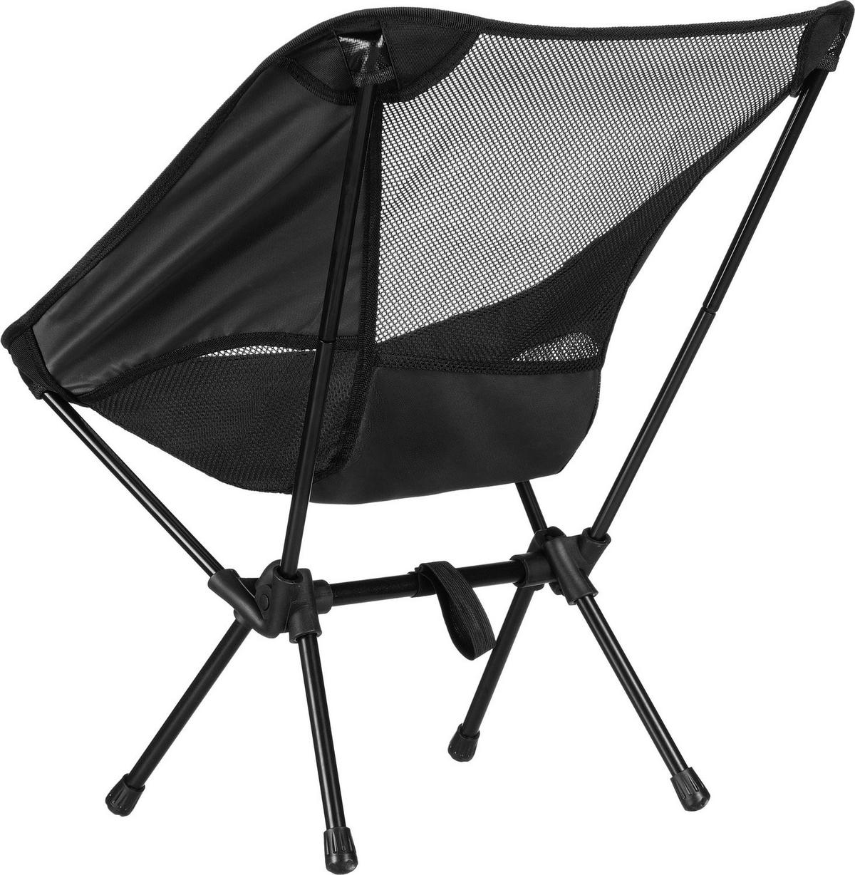 CAMPINGSTUHL bis 150 kg - Schwarz, Textil/Metall (55/60/28cm) - Outtec