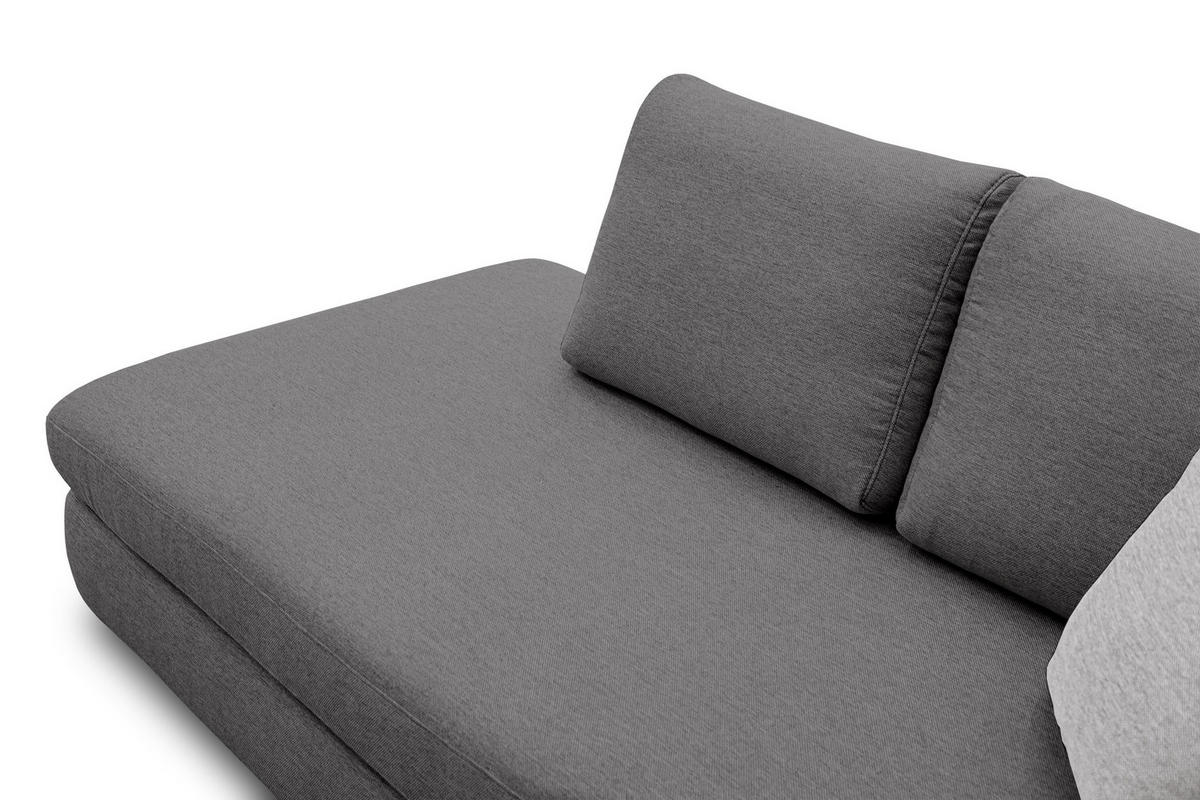 ECKSOFA OTTO 5-Sitzer, dunkelgrau - Dunkelgrau, Holzwerkstoff/Textil (219/279cm) - Courtois Laville