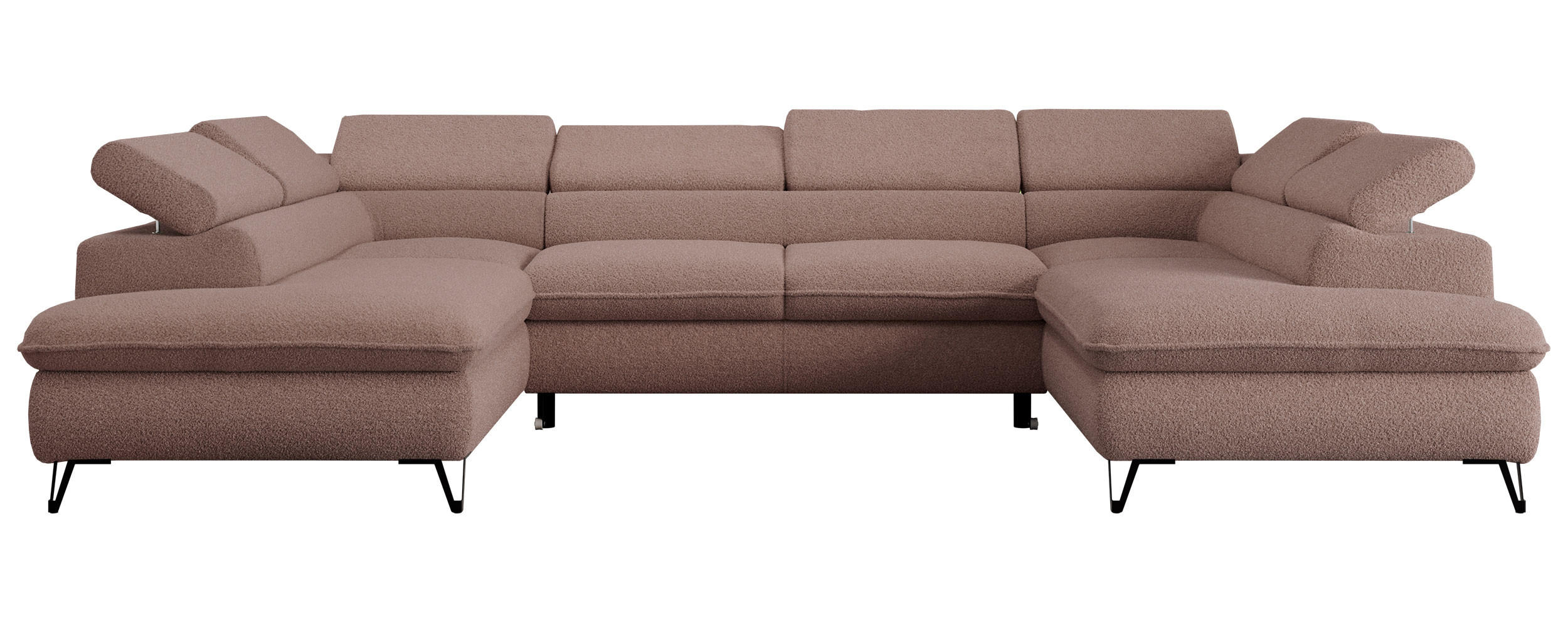 MKS Wohnlandschaft Rosa 346x76x208 cm