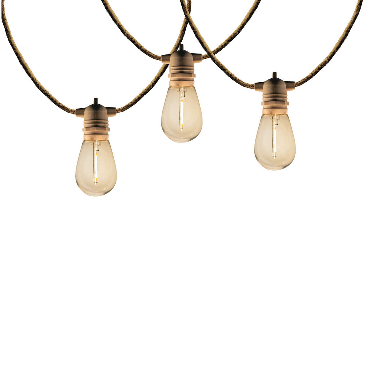 SOLAR-LICHTERKETTE FANTASY beige - Beige, Naturmaterialien (750/1/1cm) - Lumisky