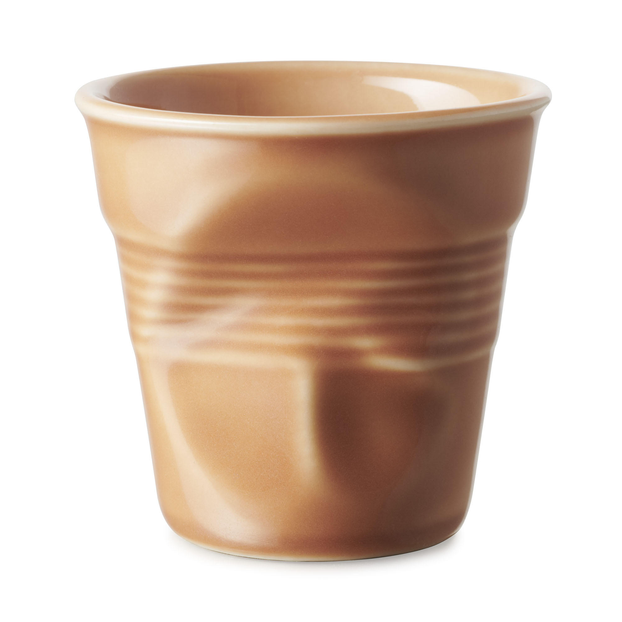 KNICKBECHER Espresso 0,08l Sienna earth - Orange, Keramik (0.08L) - Revol Porcelaine France