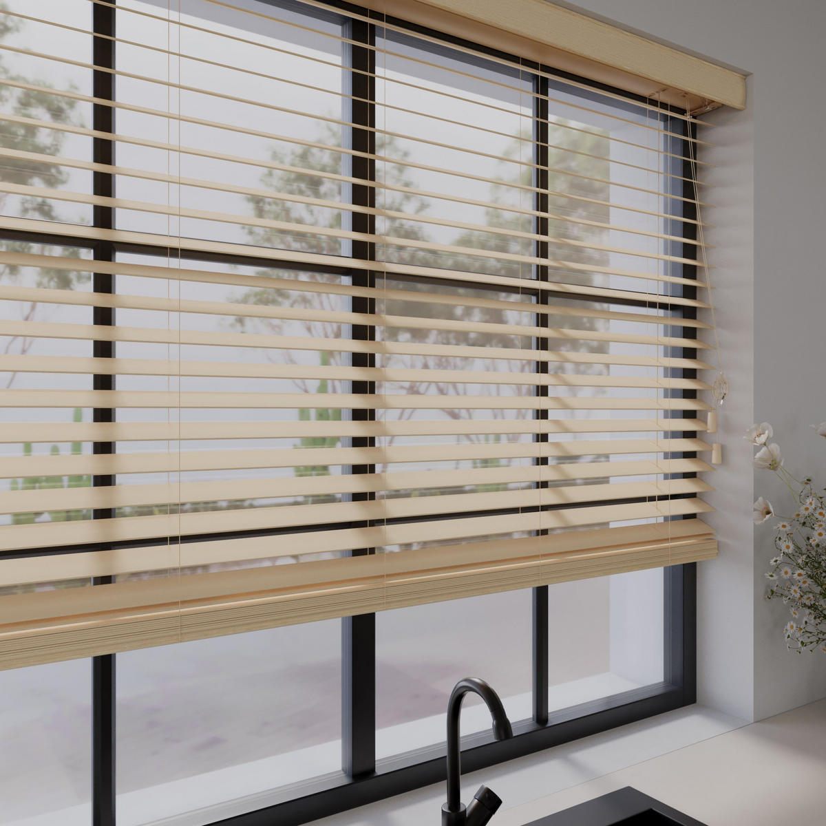 HOLZJALOUSIEN Cocoon Naturel - Naturfarben, Holz (240/240cm) - Cocoon Home Concepts