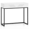 SCHREIBTISCH NEBRO - Schwarz/Weiß, Holzwerkstoff (40/92/78cm) - KONSIMO®