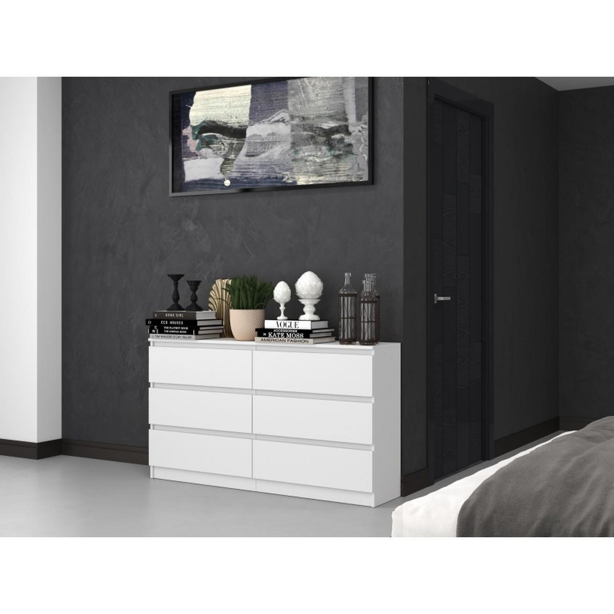 KOMMODE Weiß 138/75/40 - Weiß, Holzwerkstoff (138/75/40cm) - RAUMHIRSCH FURNITURE