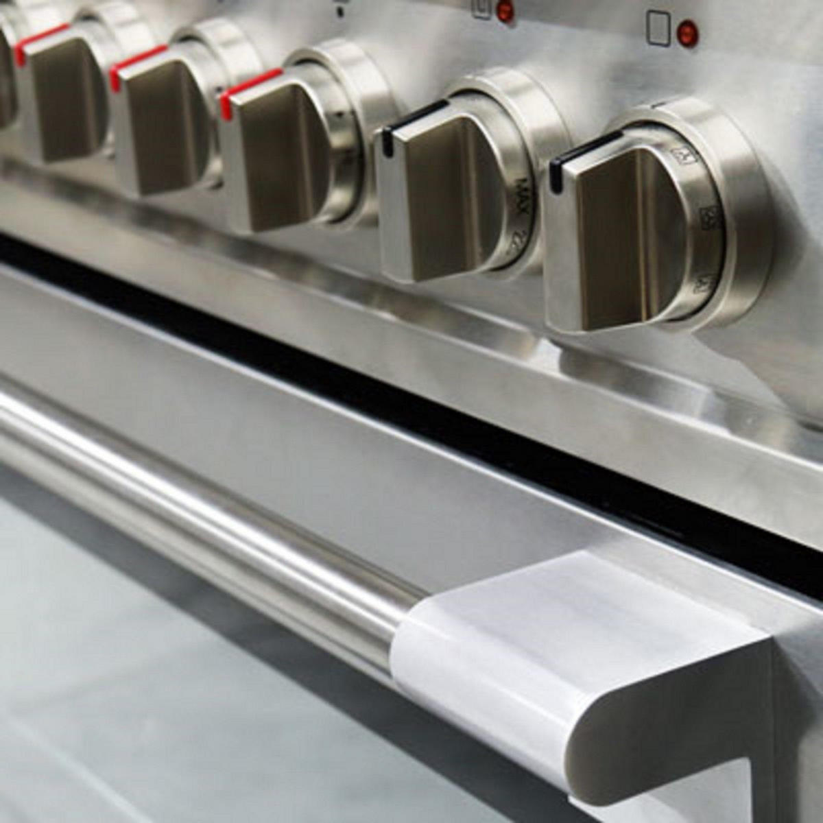 GAS-ELEKTRO-STANDHERD HGE 93505 R Edelstahl 90 cm - Edelstahlfarben, Metall (90/90/60cm) - Kaiser Küchengeräte