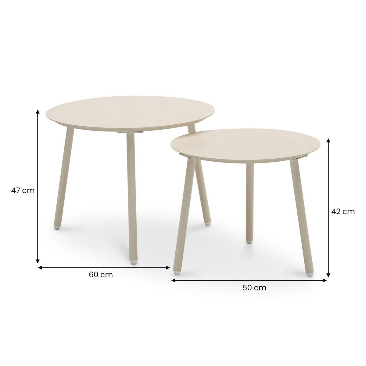 LOUNGEGARNITUR MYKONOS - Beige, Metall - IDIMEX