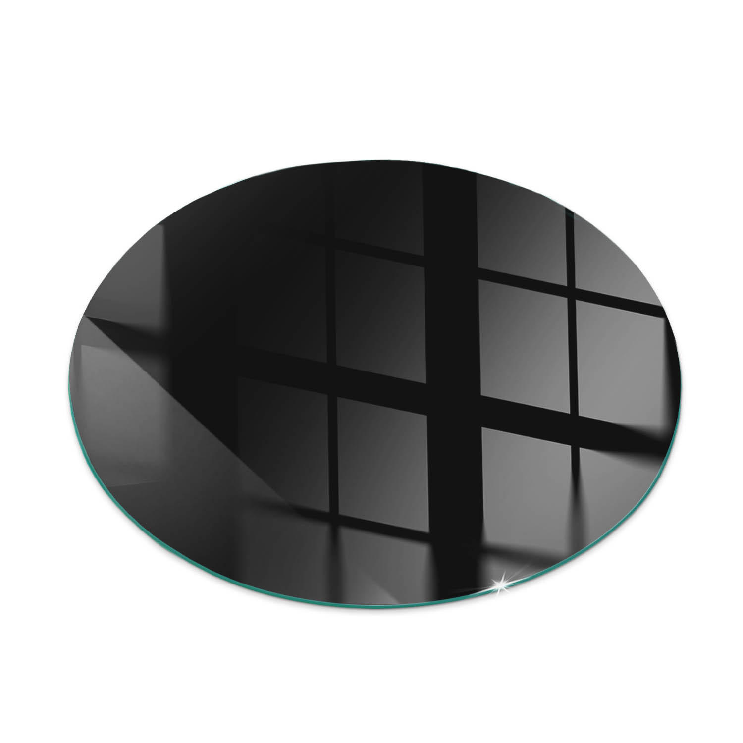 ArtPrintCave Glasplatte Schwarz 60x60x0.4 cm