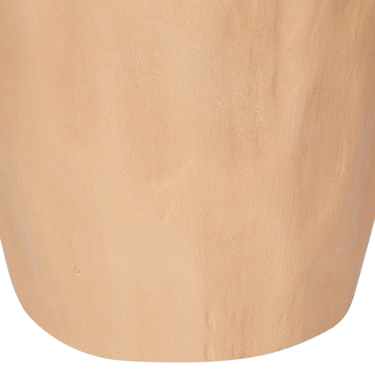 DEKOVASE Terrakotta beige Taiping - Beige, Stein (46cm) - Beliani