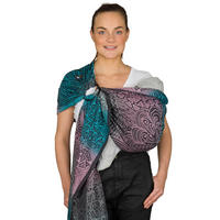 BABYTRAGETUCH Ring-Sling kbA - Blau/Anthrazit, Textil (70/0.1/200cm) - Hoppediz