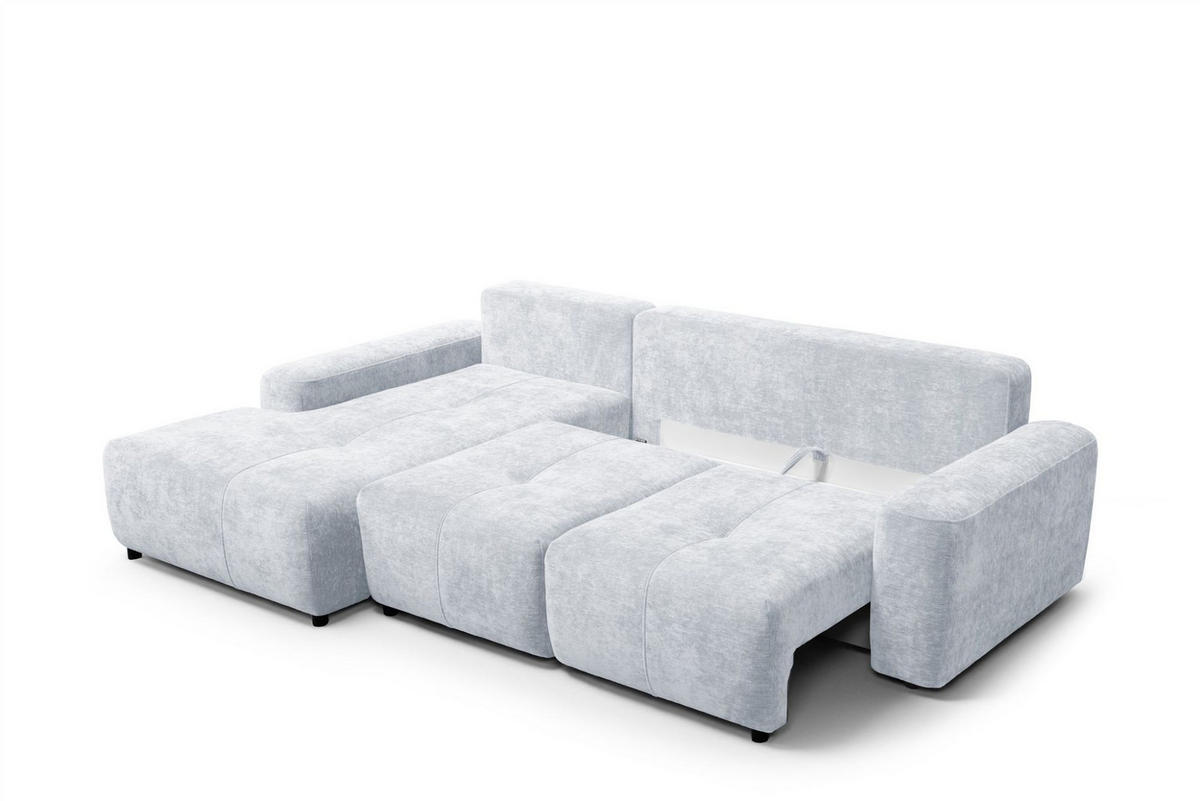 ECKSOFA Argos In Vibe - Hellblau, Holzwerkstoff/Textil (170/267cm) - Fun Möbel