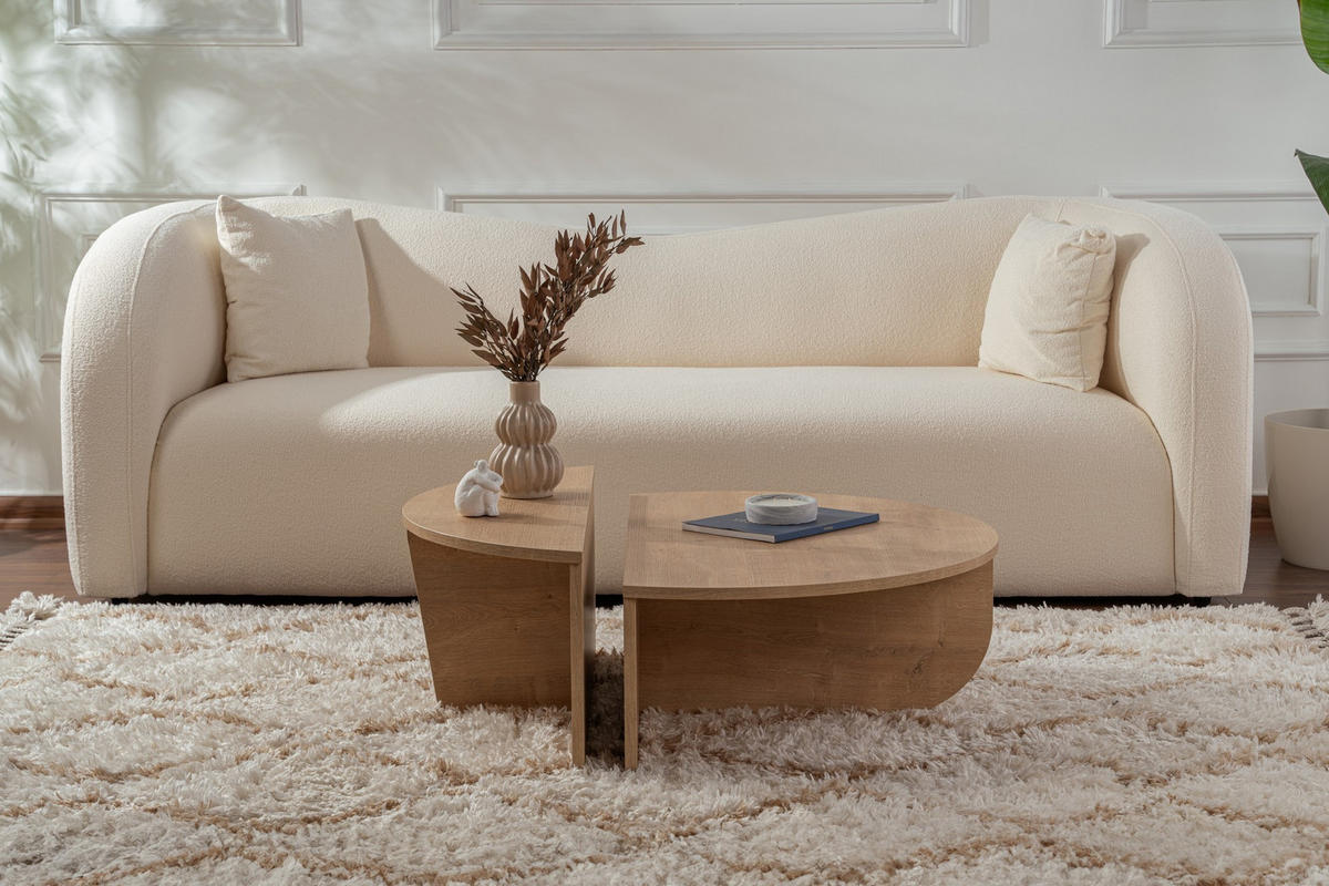 COUCHTISCH orion hellbraun - Braun, Holz (90/60/30cm) - Habitat Garten