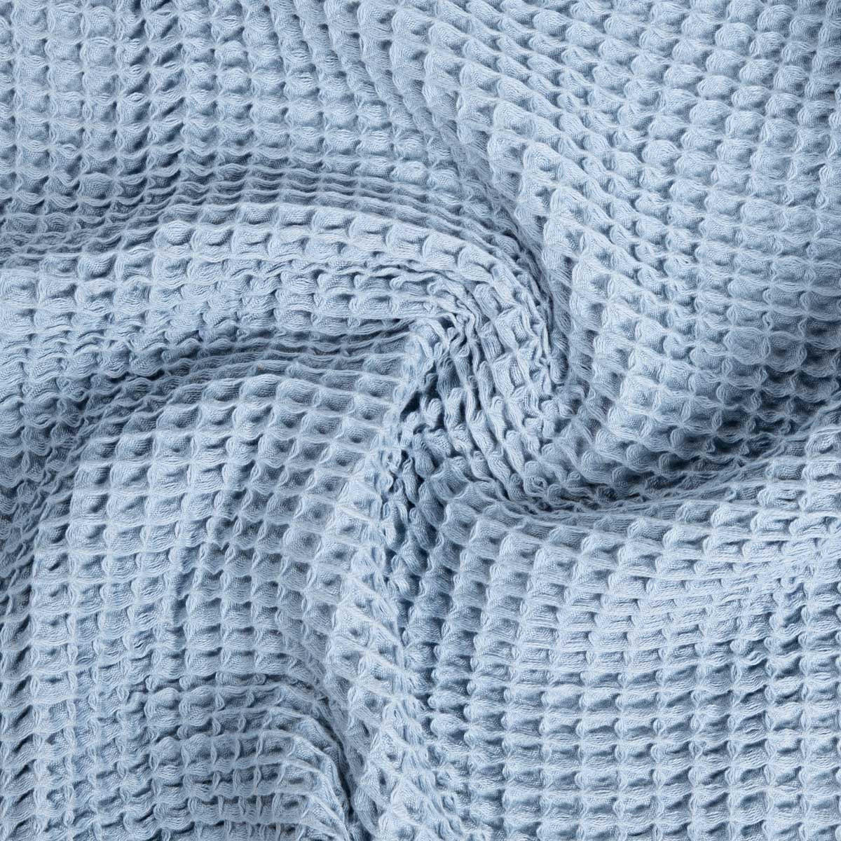 BADETUCH Vaffel blau 70/130 cm - Blau, Textil (70/130cm) - Homla