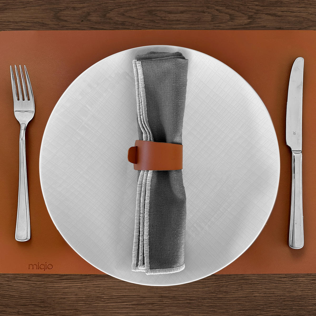 STOFFSERVIETTEN aus Baumwolle 6er-Set - Dunkelgrau, Textil (45/45cm) - Miqio Design