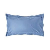 KISSENBEZUG Stehsaum Premium, Ägyptische Baumwolle, Fadendichte 1000 - Blau, Textil (50/90cm) - Homescapes