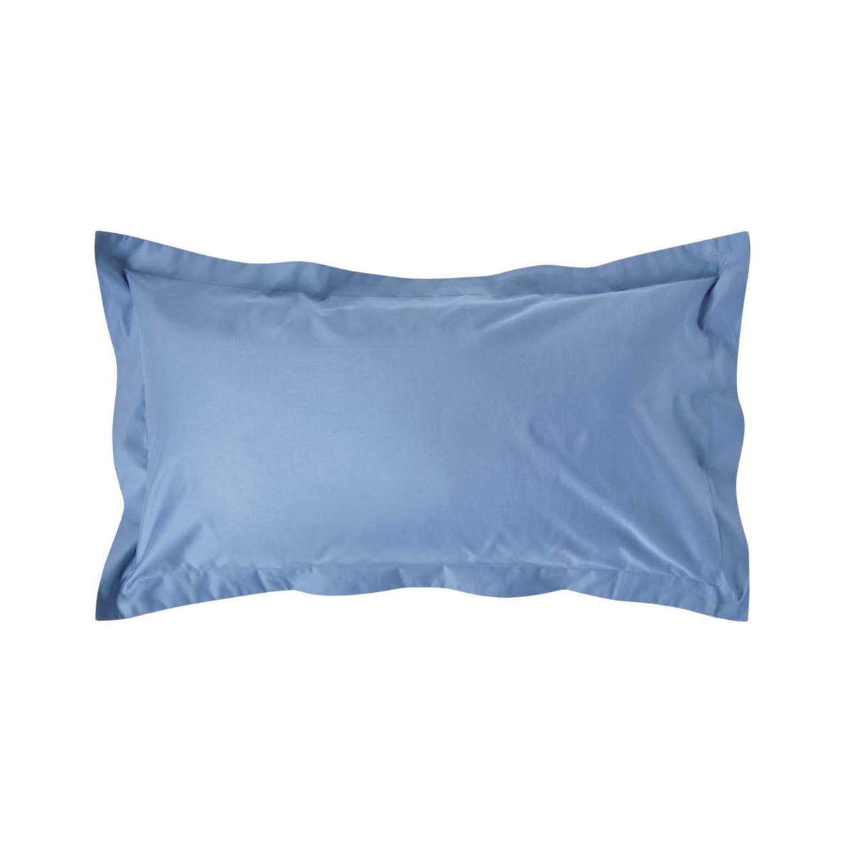 KISSENBEZUG Stehsaum Premium, Ägyptische Baumwolle, Fadendichte 1000 - Blau, Textil (50/90cm) - Homescapes